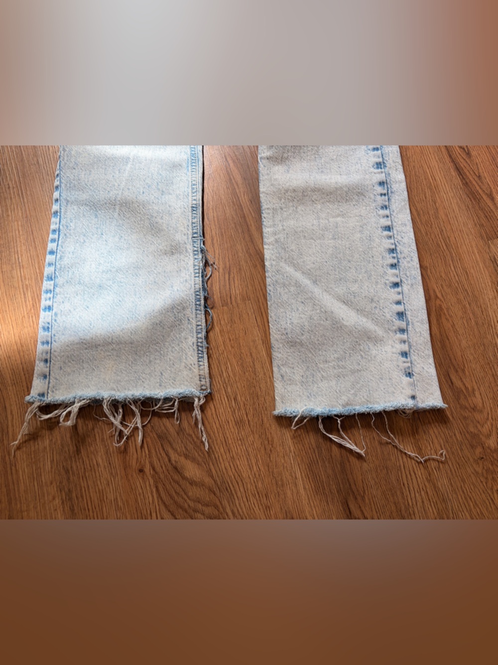 Zara Acid Washed Distressed Jeans 4 Long - Picture 3 of 10